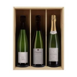 Coffret trio Champagnes - 3 bouteilles & Caisse bois