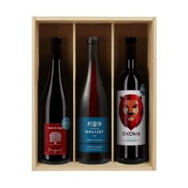 Les vins rouges favoris des abonnés - 3 bouteilles & Caisse bois