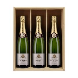 Champagne Bouby Brut Sélection - 3 bouteilles & Caisse bois