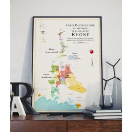 Affiche Les Vins du Rhône