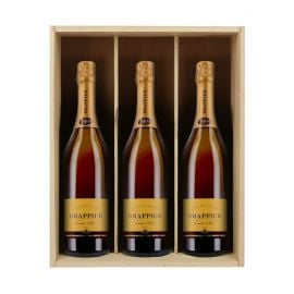 Champagne Drappier Carte d'Or - 3 bouteilles & Caisse bois