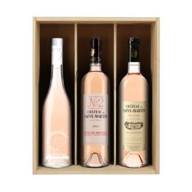 Rosés Provence Crus Classés  - 3 bouteilles & caisse bois