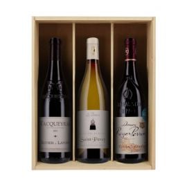 Trio vins du Rhône Méridional - 3 bouteilles & caisses bois