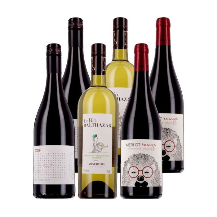 Coffret vin du Languedoc BIO 3 bouteilles blanc, rosé et rouge IGP Pay