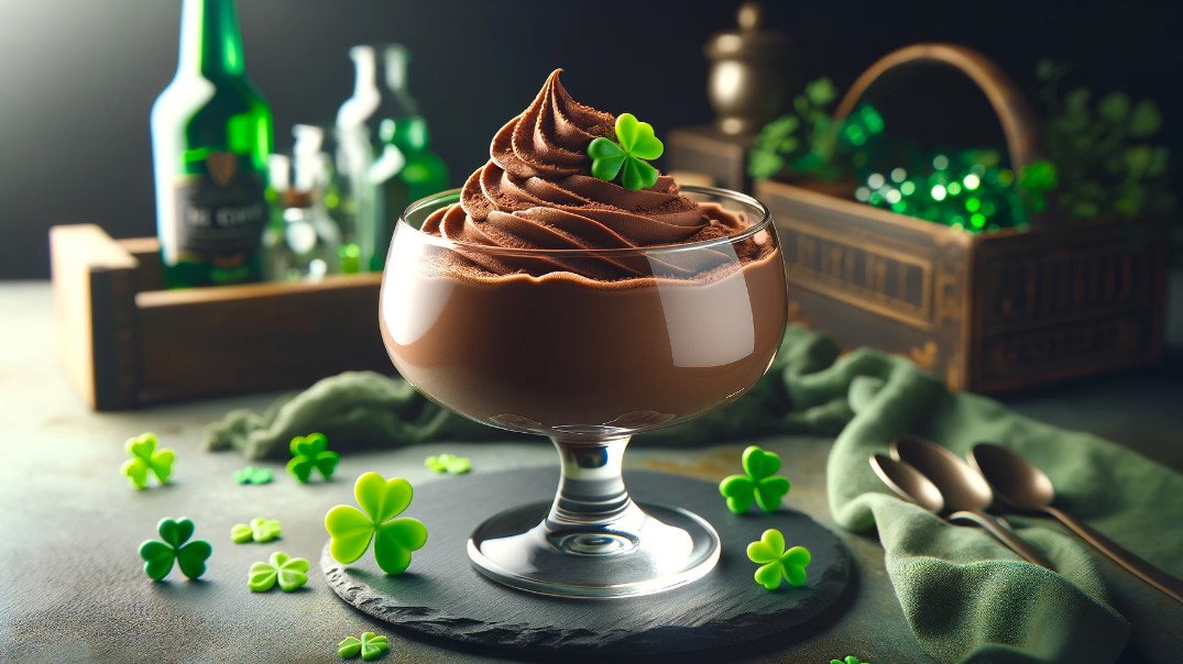 image Saint Patrick : recette de mousse au chocolat au whisky 